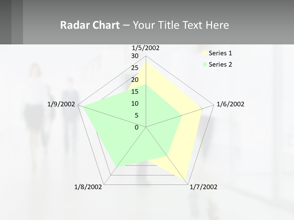 A Group Of People Walking Down A Hallway PowerPoint Template