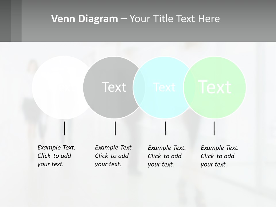 A Group Of People Walking Down A Hallway PowerPoint Template