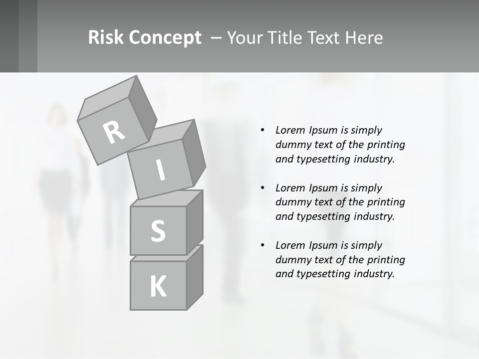 A Group Of People Walking Down A Hallway PowerPoint Template