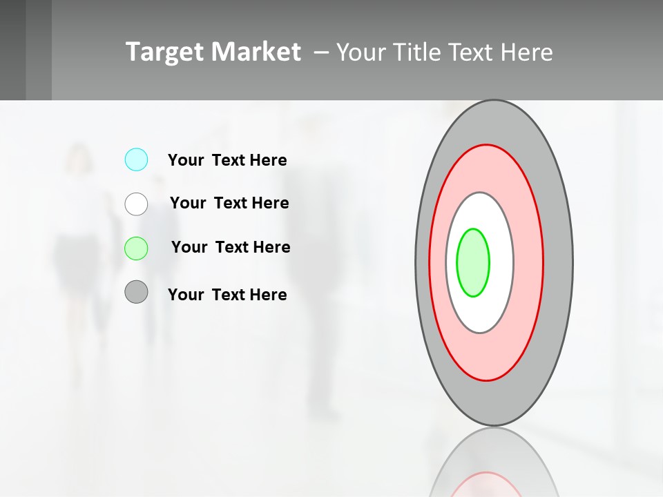 A Group Of People Walking Down A Hallway PowerPoint Template