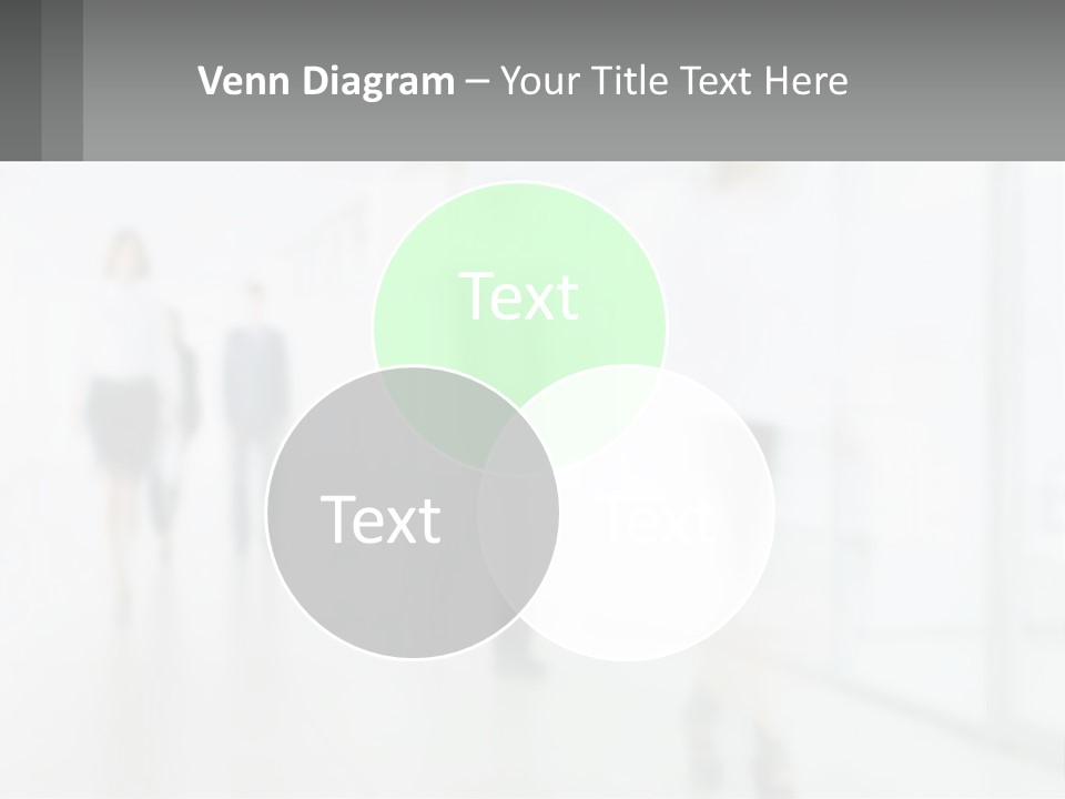 A Group Of People Walking Down A Hallway PowerPoint Template