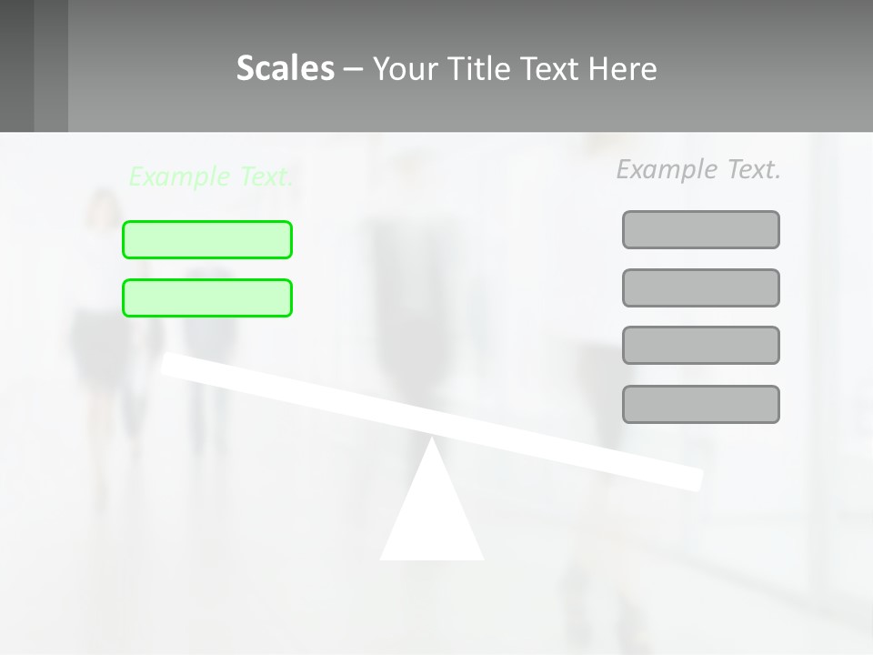 A Group Of People Walking Down A Hallway PowerPoint Template