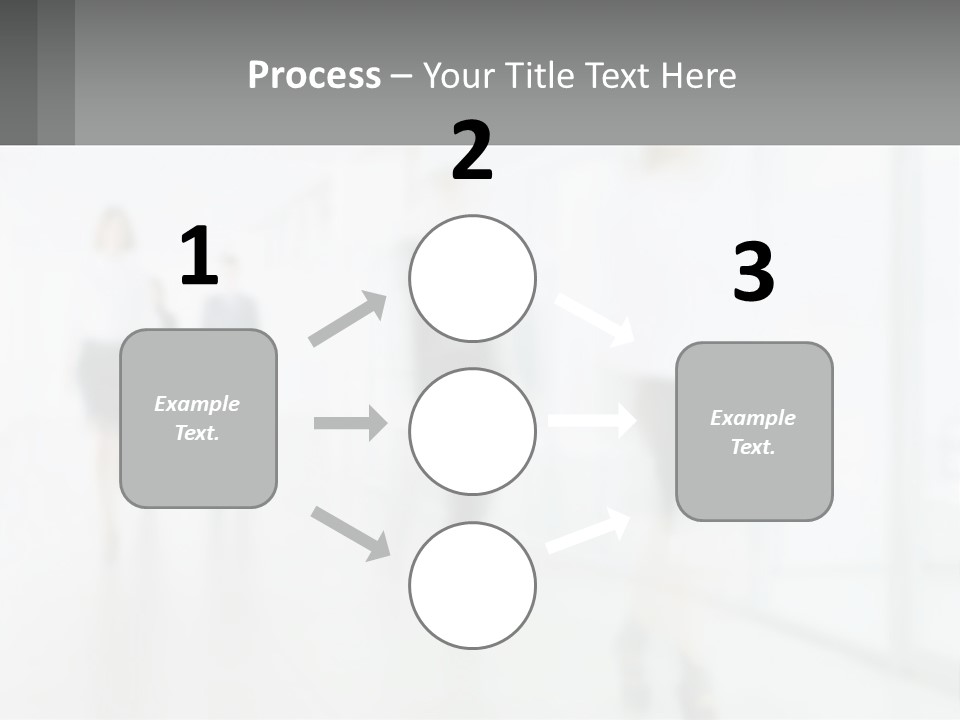 A Group Of People Walking Down A Hallway PowerPoint Template