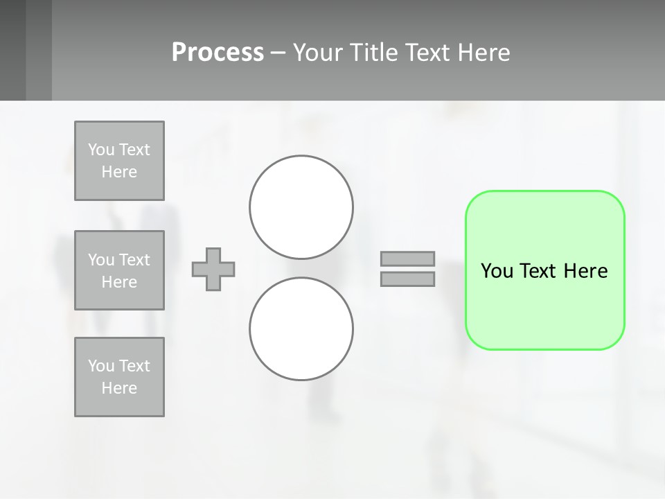 A Group Of People Walking Down A Hallway PowerPoint Template