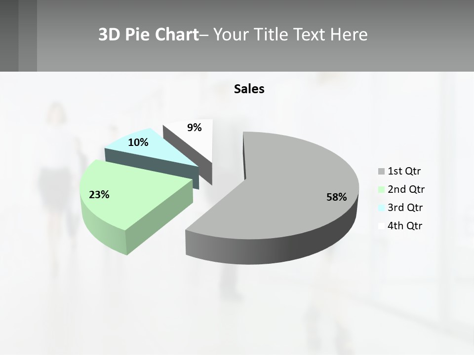 A Group Of People Walking Down A Hallway PowerPoint Template