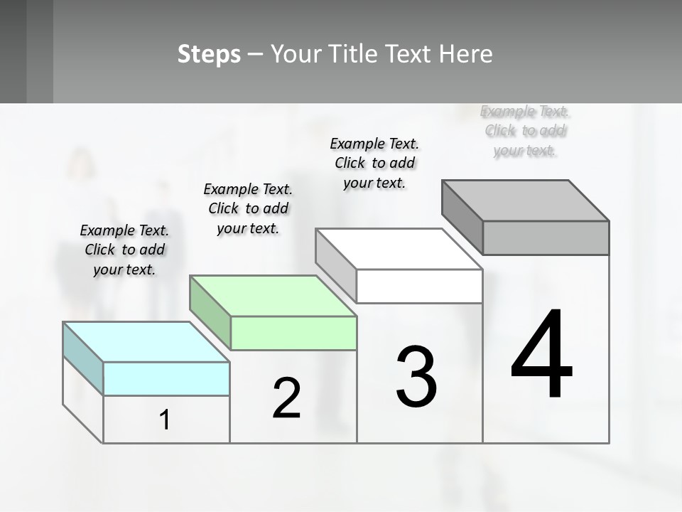A Group Of People Walking Down A Hallway PowerPoint Template