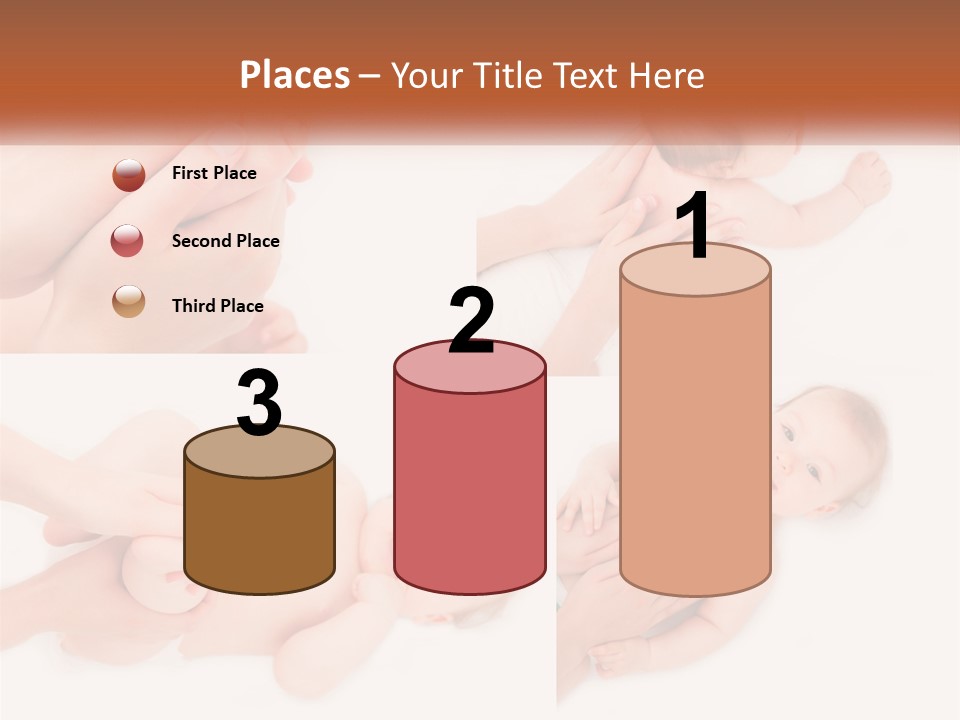 A Collage Of Photos Of A Baby Being Held By A Parent PowerPoint Template