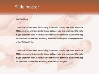 A Collage Of Photos Of A Baby Being Held By A Parent PowerPoint Template