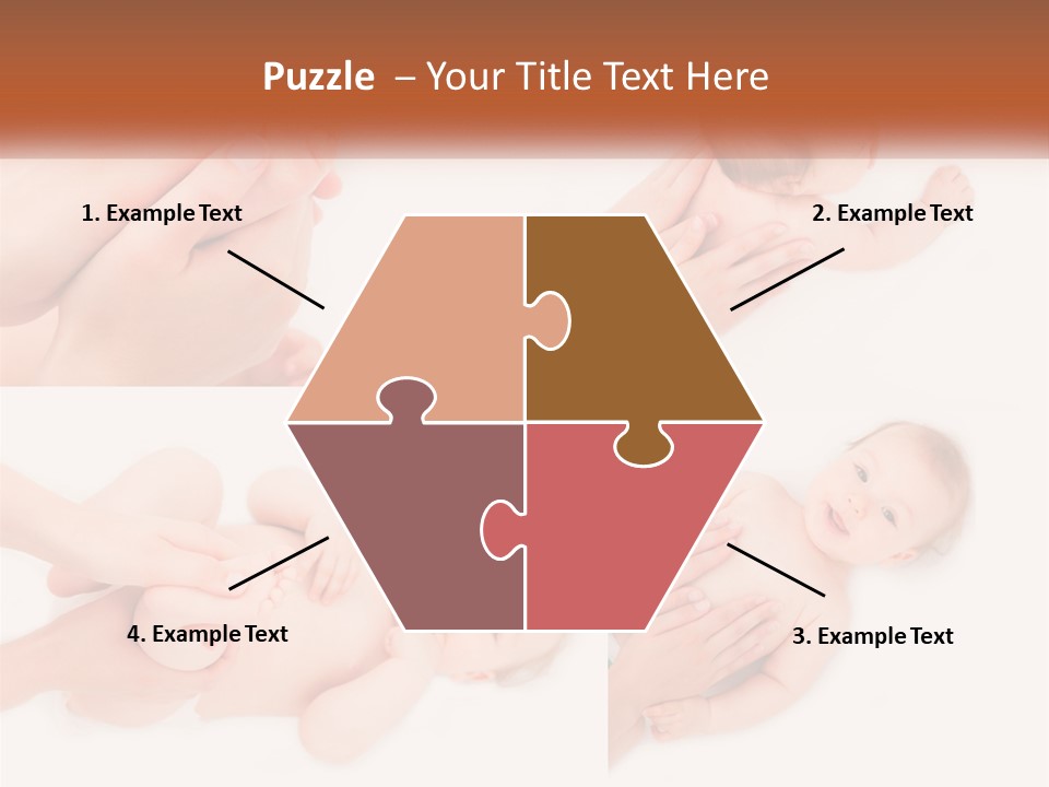 A Collage Of Photos Of A Baby Being Held By A Parent PowerPoint Template