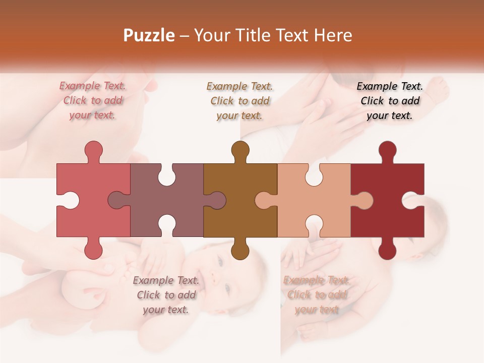 A Collage Of Photos Of A Baby Being Held By A Parent PowerPoint Template