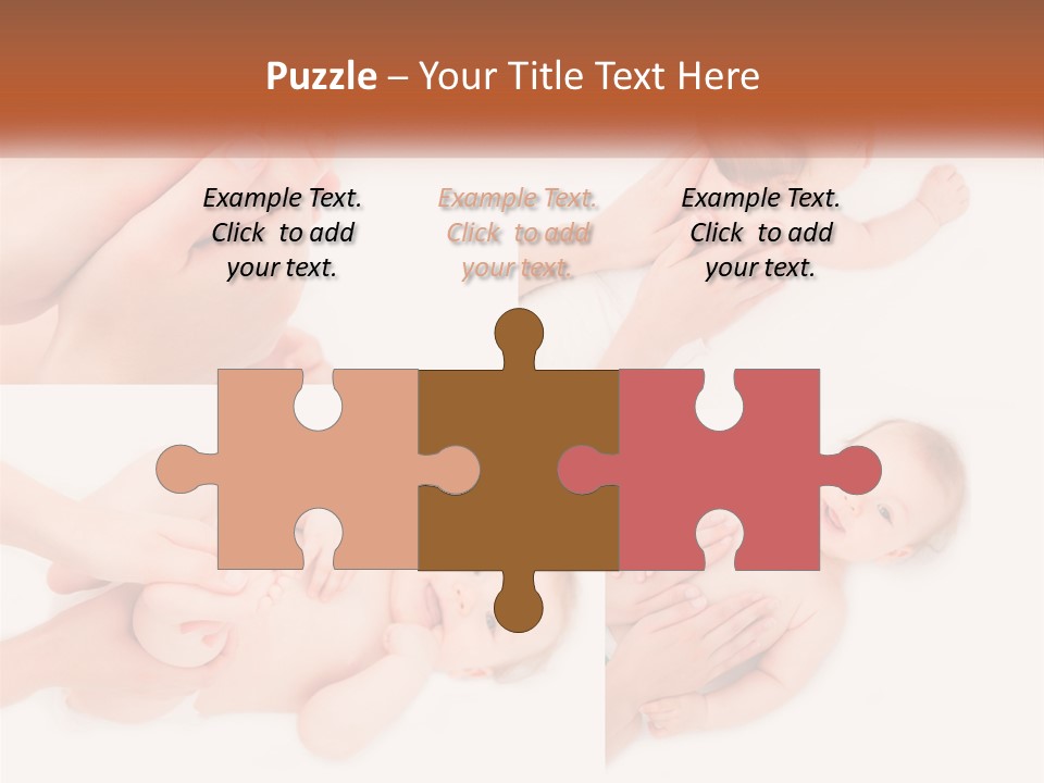 A Collage Of Photos Of A Baby Being Held By A Parent PowerPoint Template