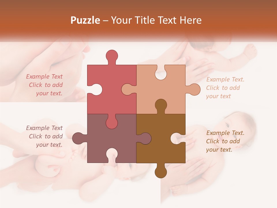 A Collage Of Photos Of A Baby Being Held By A Parent PowerPoint Template