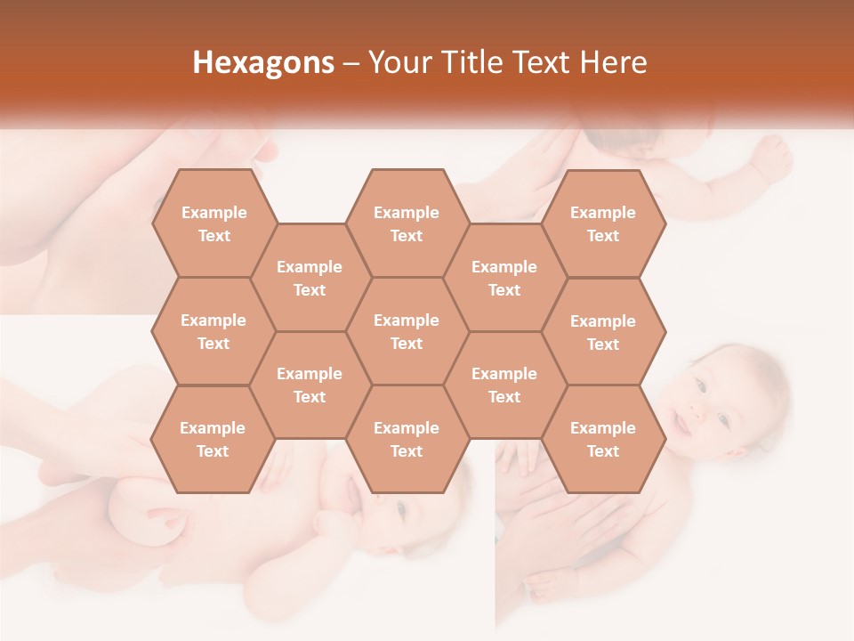 A Collage Of Photos Of A Baby Being Held By A Parent PowerPoint Template