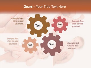 A Collage Of Photos Of A Baby Being Held By A Parent PowerPoint Template