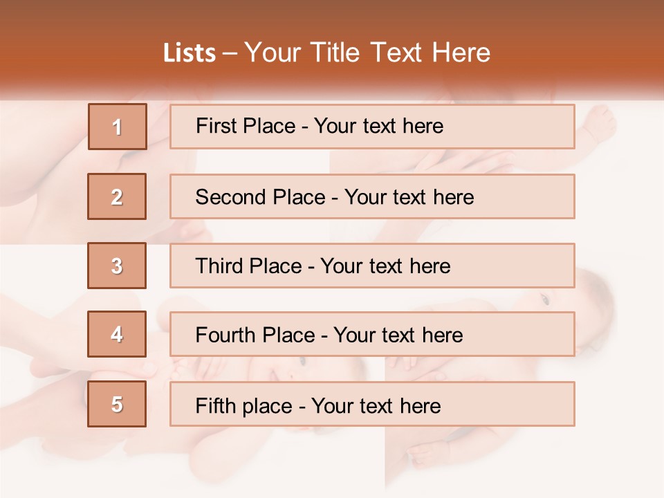 A Collage Of Photos Of A Baby Being Held By A Parent PowerPoint Template