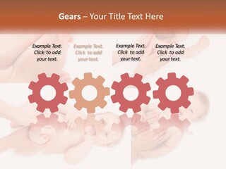 A Collage Of Photos Of A Baby Being Held By A Parent PowerPoint Template