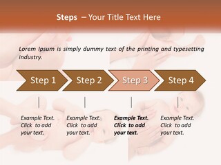 A Collage Of Photos Of A Baby Being Held By A Parent PowerPoint Template