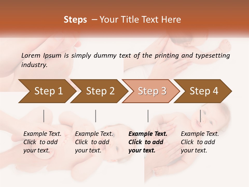 A Collage Of Photos Of A Baby Being Held By A Parent PowerPoint Template