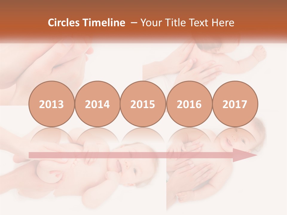 A Collage Of Photos Of A Baby Being Held By A Parent PowerPoint Template