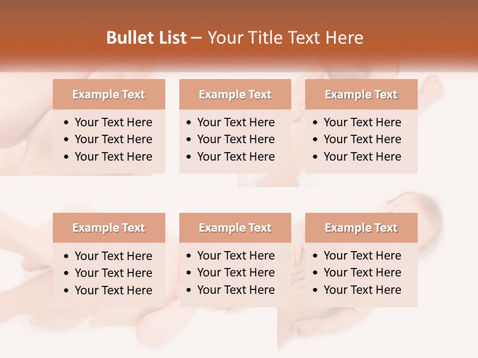 A Collage Of Photos Of A Baby Being Held By A Parent PowerPoint Template