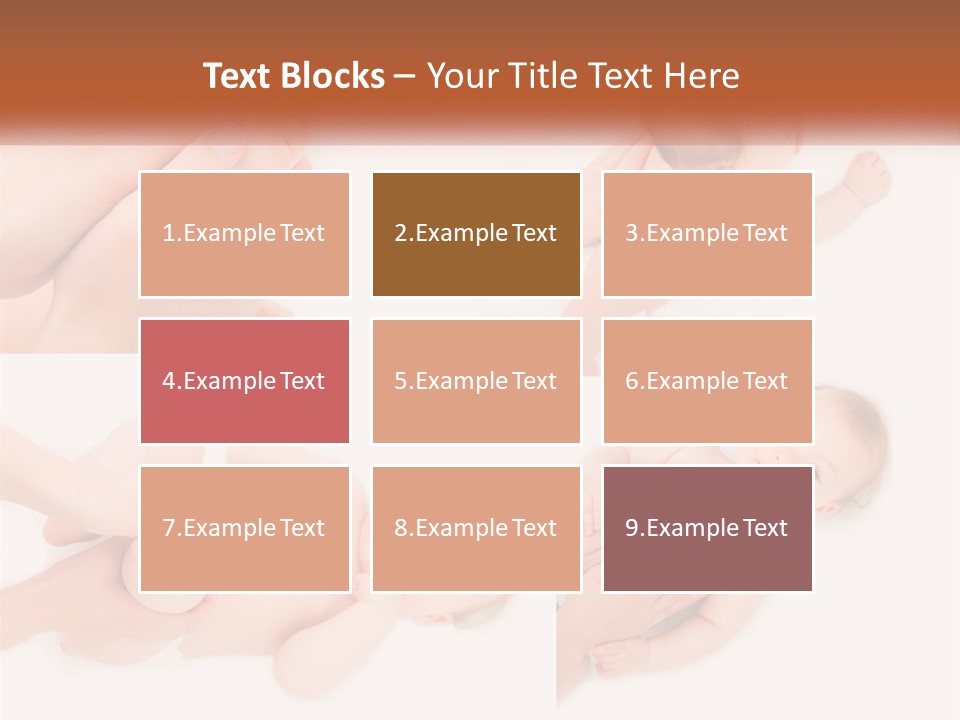 A Collage Of Photos Of A Baby Being Held By A Parent PowerPoint Template