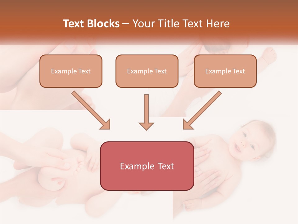 A Collage Of Photos Of A Baby Being Held By A Parent PowerPoint Template