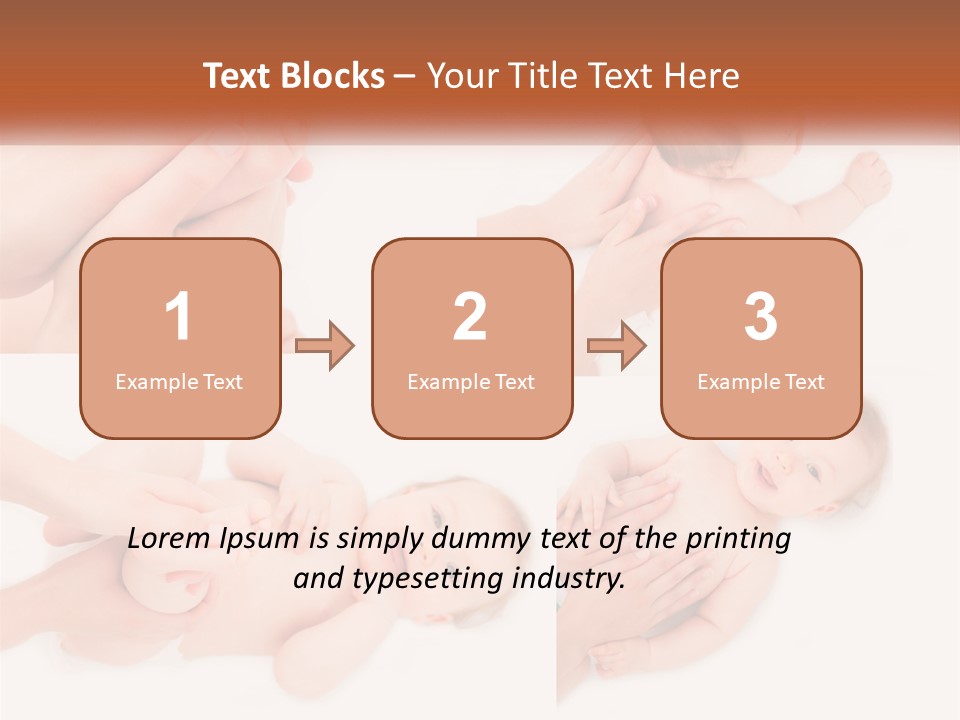 A Collage Of Photos Of A Baby Being Held By A Parent PowerPoint Template