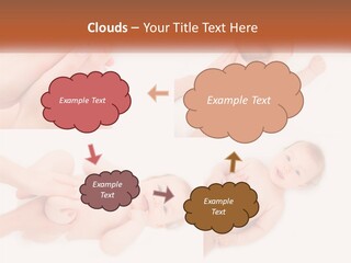 A Collage Of Photos Of A Baby Being Held By A Parent PowerPoint Template