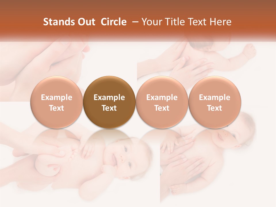 A Collage Of Photos Of A Baby Being Held By A Parent PowerPoint Template