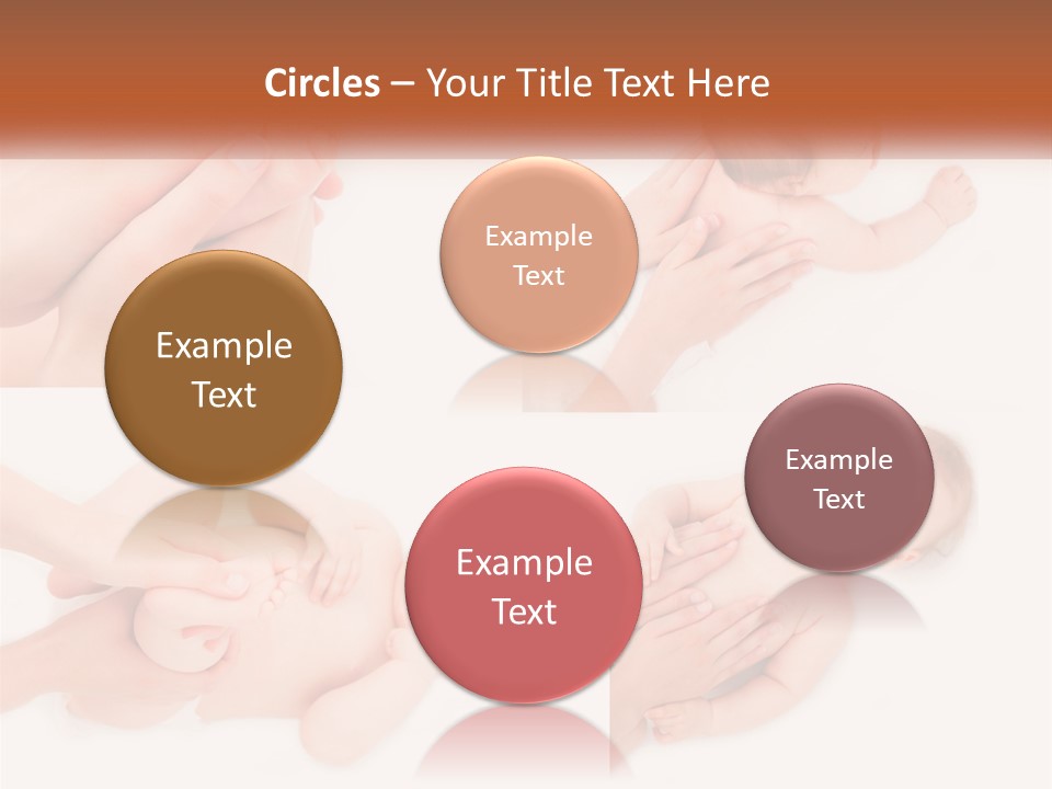 A Collage Of Photos Of A Baby Being Held By A Parent PowerPoint Template