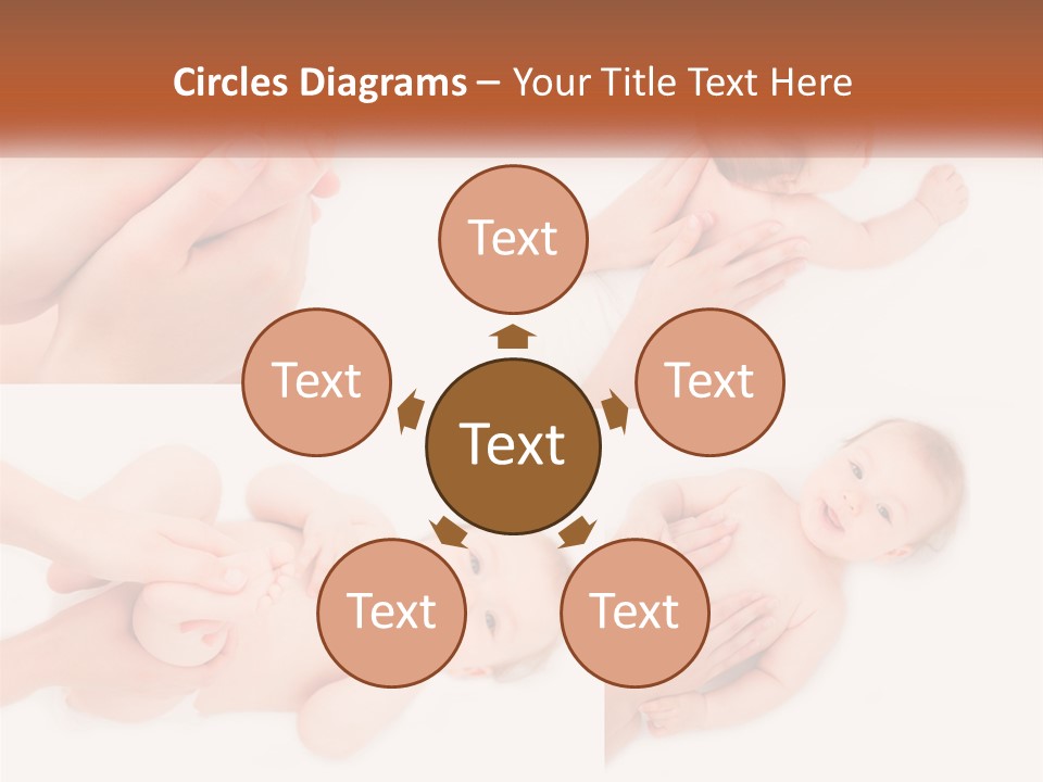 A Collage Of Photos Of A Baby Being Held By A Parent PowerPoint Template