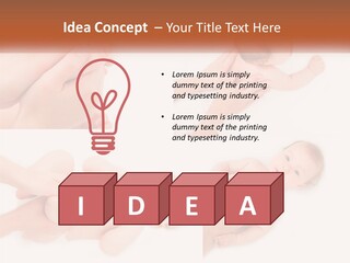 A Collage Of Photos Of A Baby Being Held By A Parent PowerPoint Template