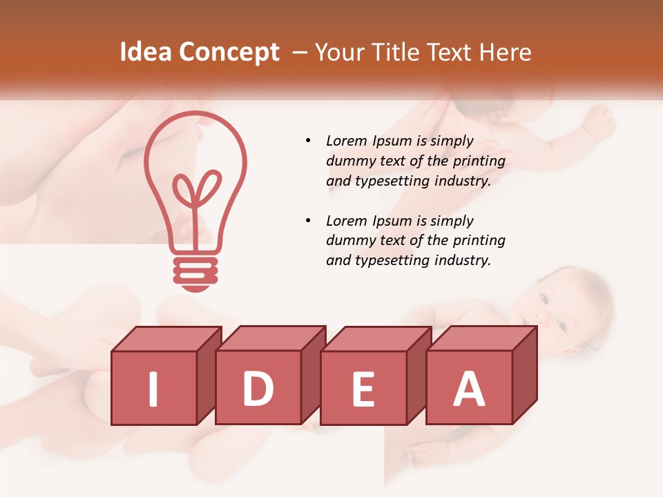 A Collage Of Photos Of A Baby Being Held By A Parent PowerPoint Template