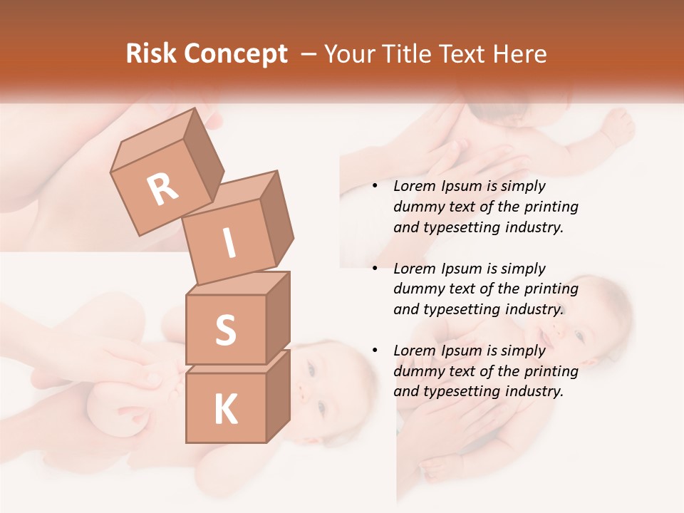 A Collage Of Photos Of A Baby Being Held By A Parent PowerPoint Template