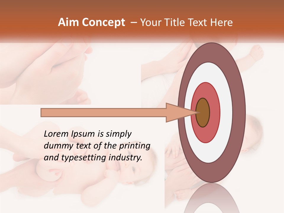 A Collage Of Photos Of A Baby Being Held By A Parent PowerPoint Template