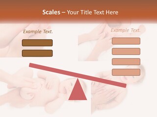 A Collage Of Photos Of A Baby Being Held By A Parent PowerPoint Template