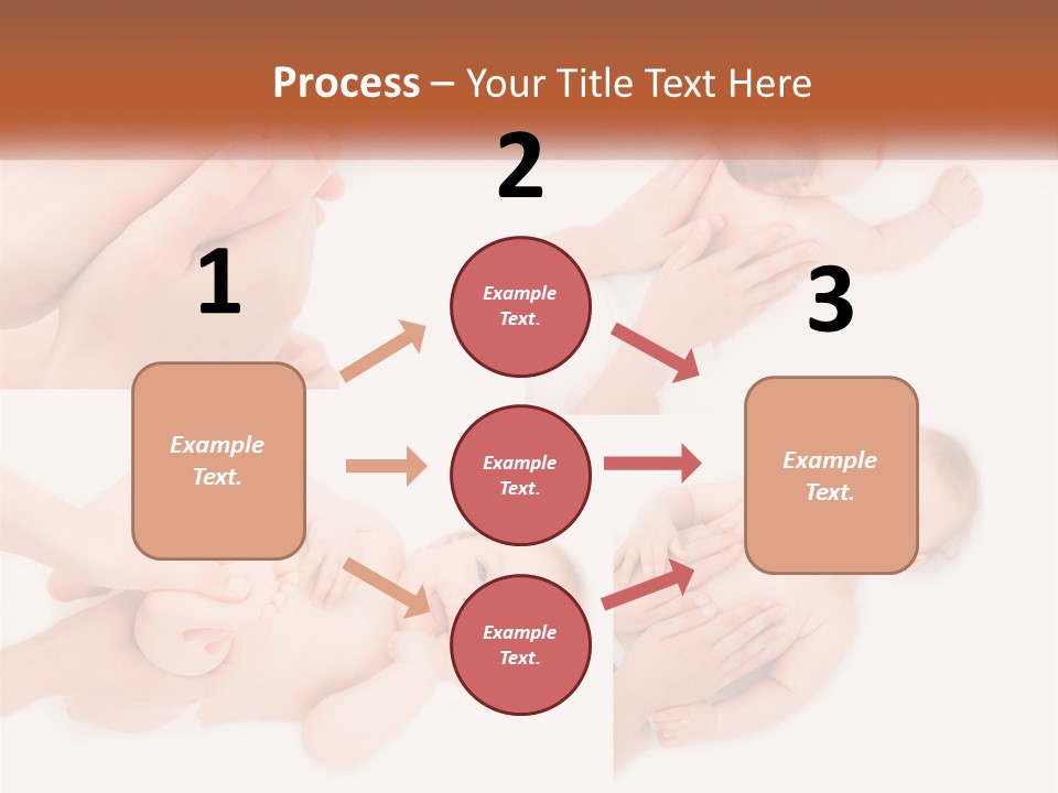 A Collage Of Photos Of A Baby Being Held By A Parent PowerPoint Template
