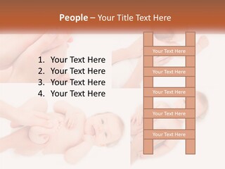 A Collage Of Photos Of A Baby Being Held By A Parent PowerPoint Template