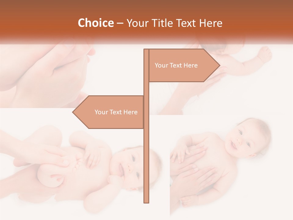 A Collage Of Photos Of A Baby Being Held By A Parent PowerPoint Template