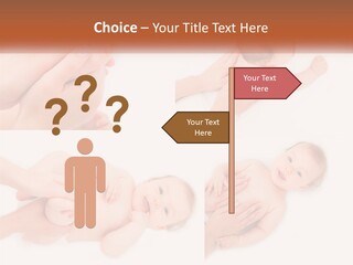 A Collage Of Photos Of A Baby Being Held By A Parent PowerPoint Template