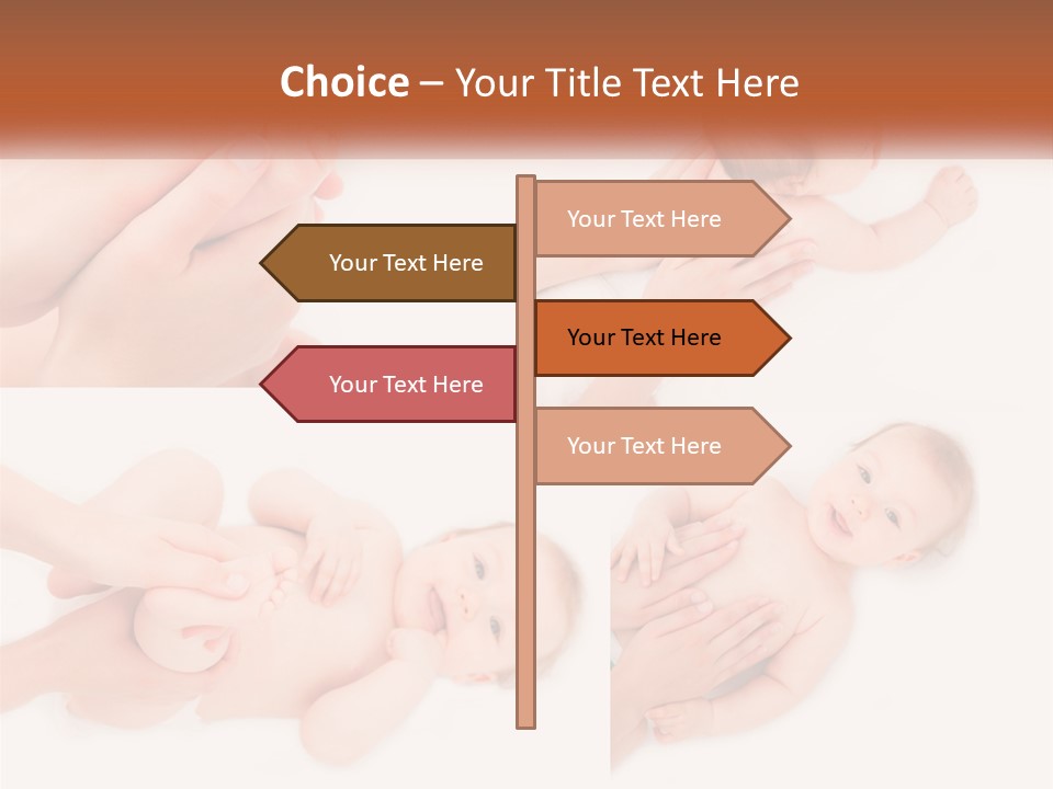 A Collage Of Photos Of A Baby Being Held By A Parent PowerPoint Template