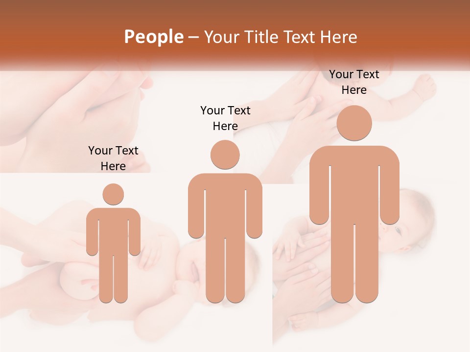 A Collage Of Photos Of A Baby Being Held By A Parent PowerPoint Template