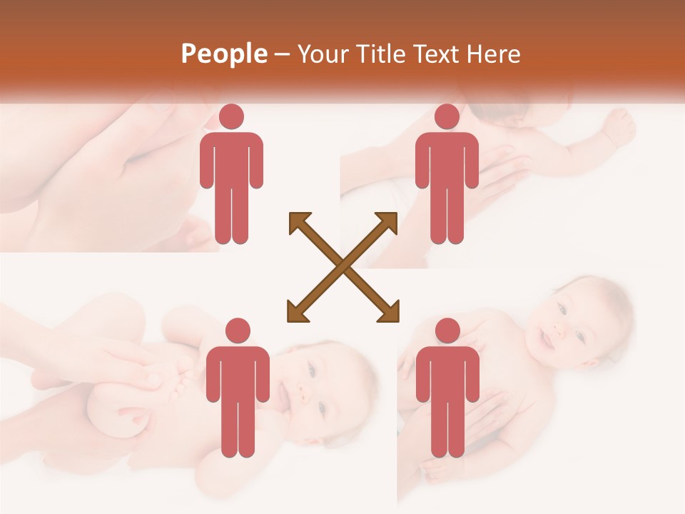 A Collage Of Photos Of A Baby Being Held By A Parent PowerPoint Template