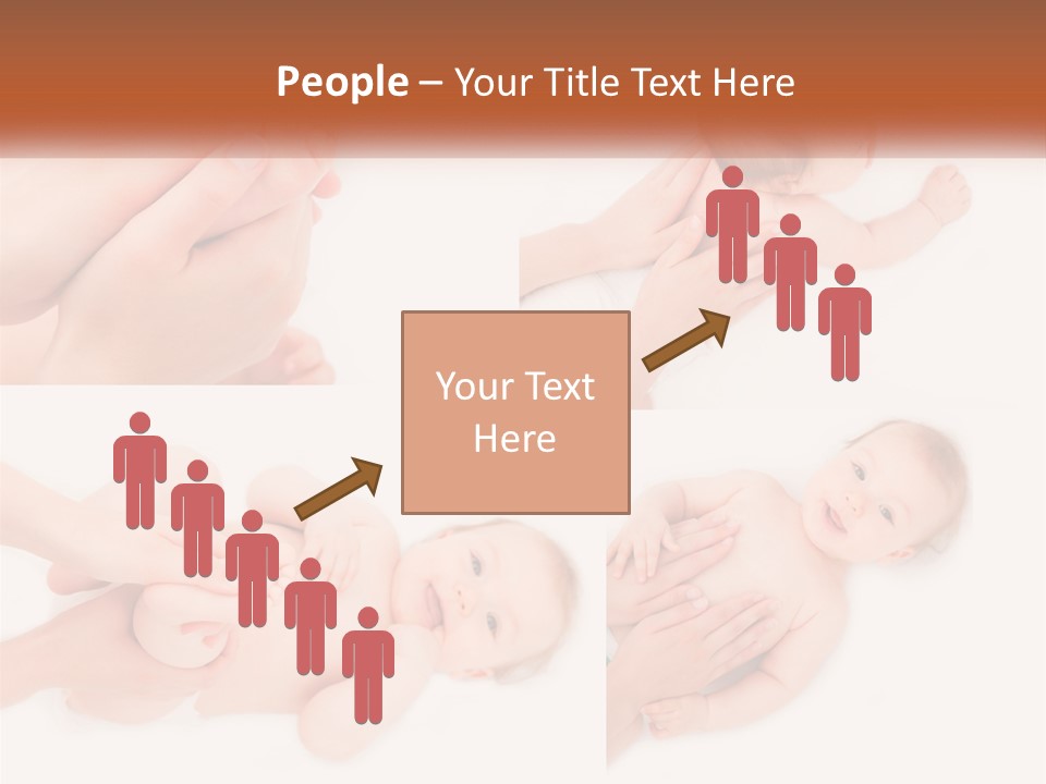 A Collage Of Photos Of A Baby Being Held By A Parent PowerPoint Template