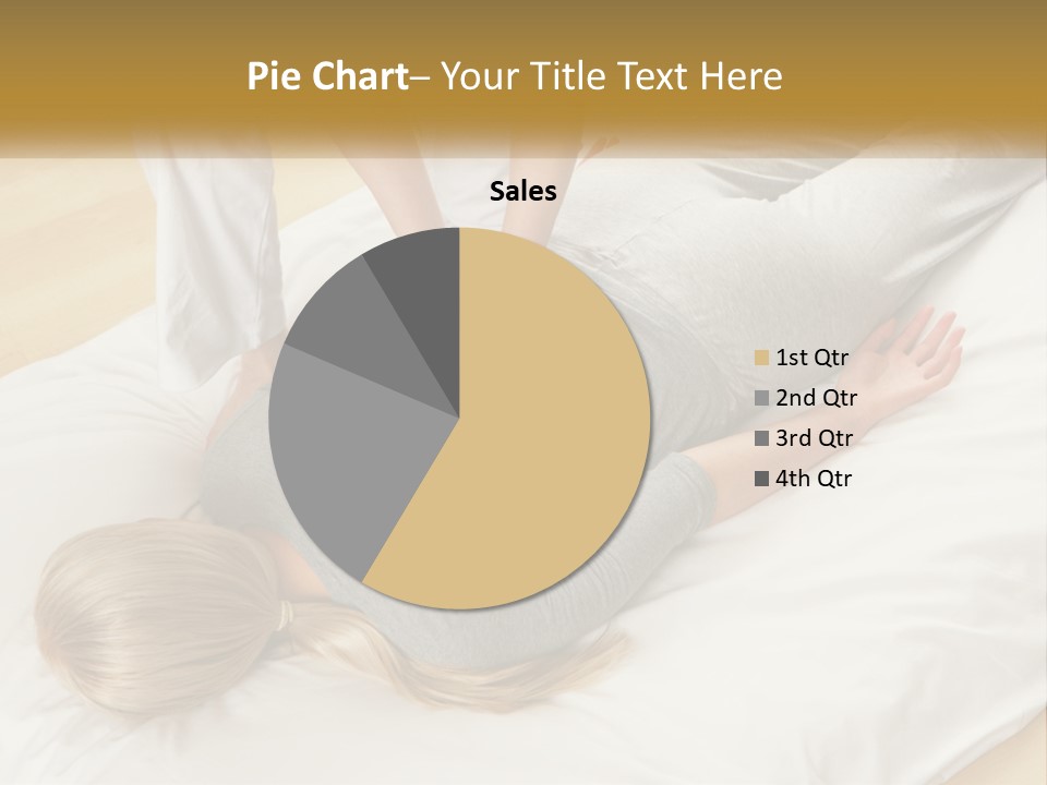 A Woman Laying On Top Of A Bed With A Man Standing Over Her PowerPoint Template