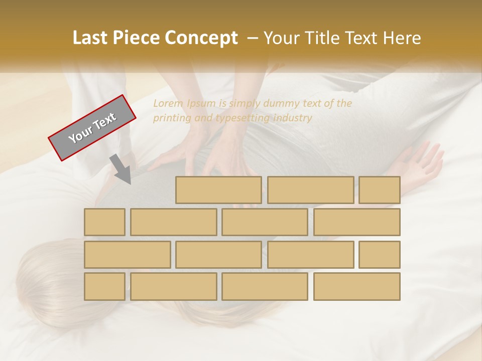 A Woman Laying On Top Of A Bed With A Man Standing Over Her PowerPoint Template