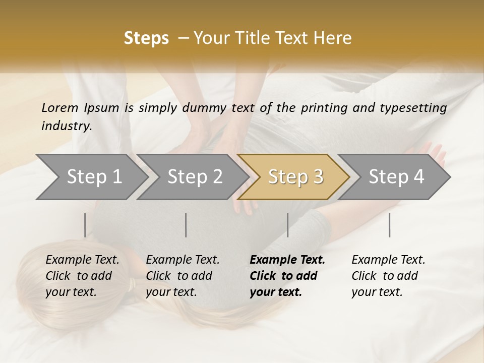 A Woman Laying On Top Of A Bed With A Man Standing Over Her PowerPoint Template