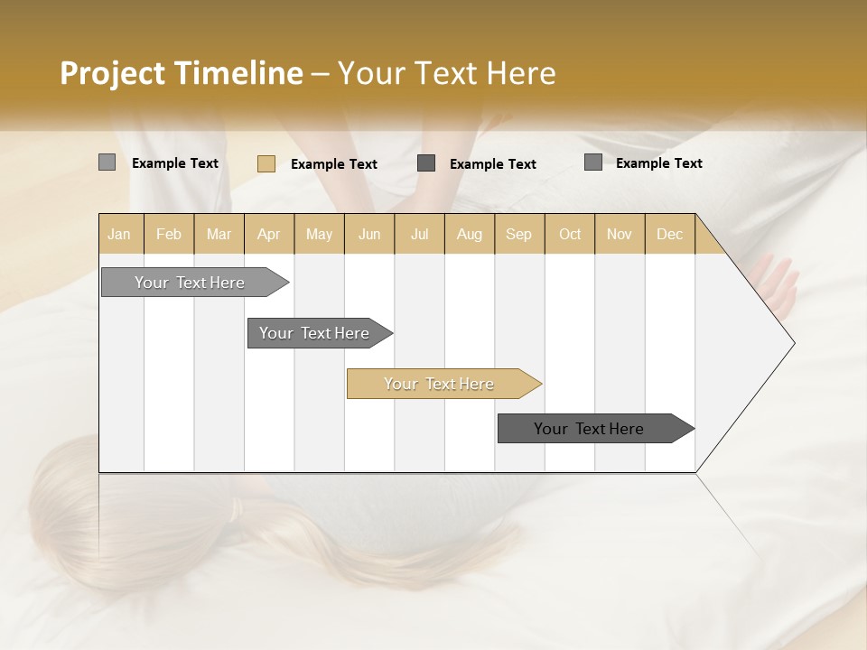 A Woman Laying On Top Of A Bed With A Man Standing Over Her PowerPoint Template