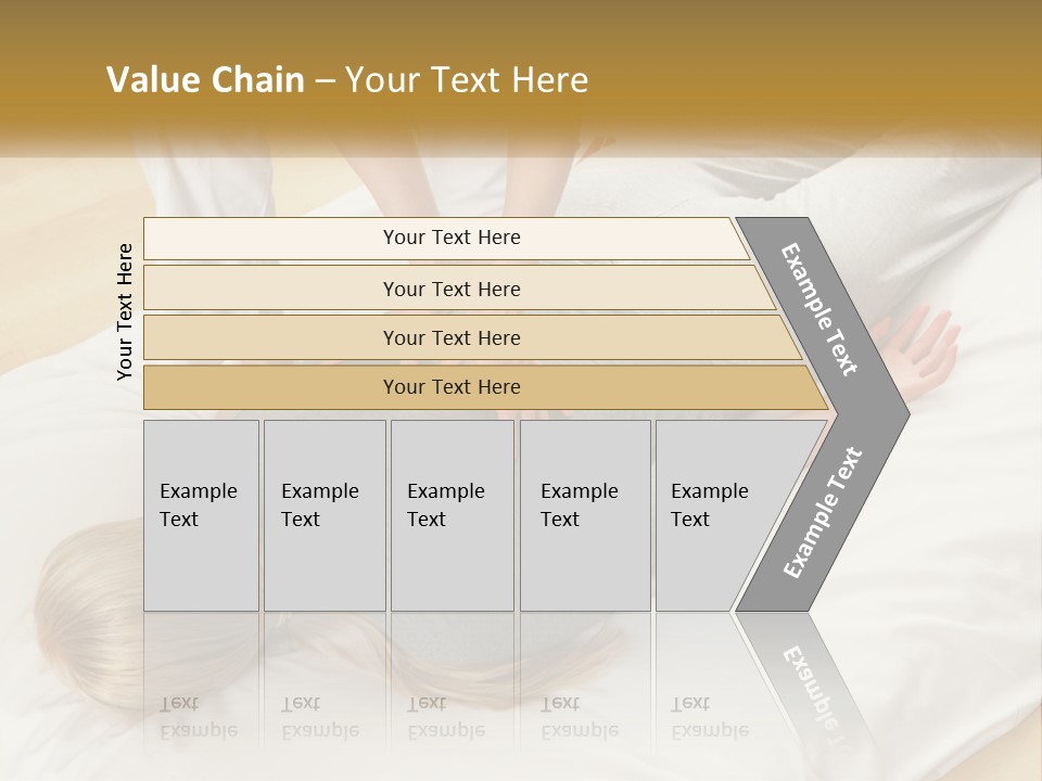 A Woman Laying On Top Of A Bed With A Man Standing Over Her PowerPoint Template