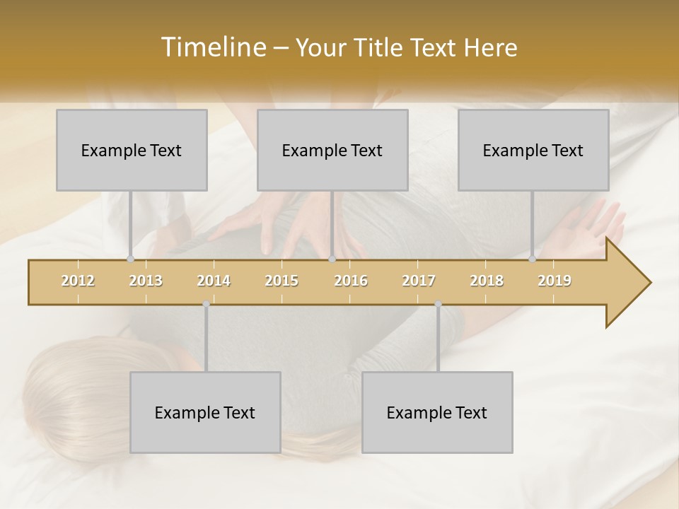 A Woman Laying On Top Of A Bed With A Man Standing Over Her PowerPoint Template